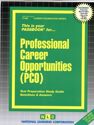 cover image of Professional Career Opportunities (PCO)